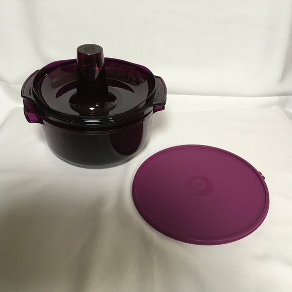 Tupperware Set Of 5 Tupperwave Stack Cooker Cookware System Microwave - Picture 2 of 4